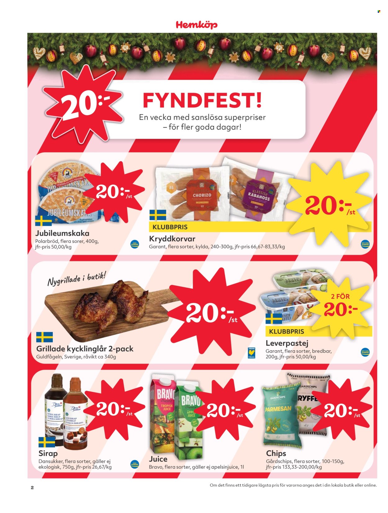 Hemköp reklamblad - 2/12 2024 - 8/12 2024. Sida 2
