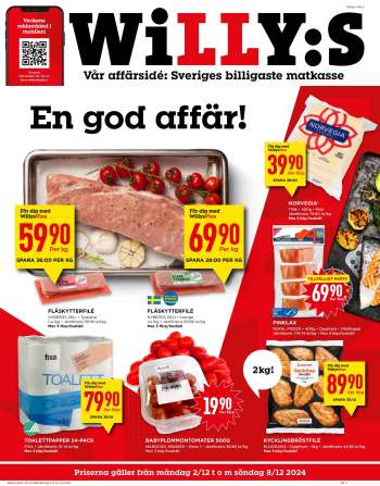 Willys reklamblad - 2/12 2024 - 8/12 2024.