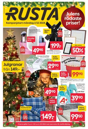Rusta reklamblad - 2/12 2024 - 8/12 2024.