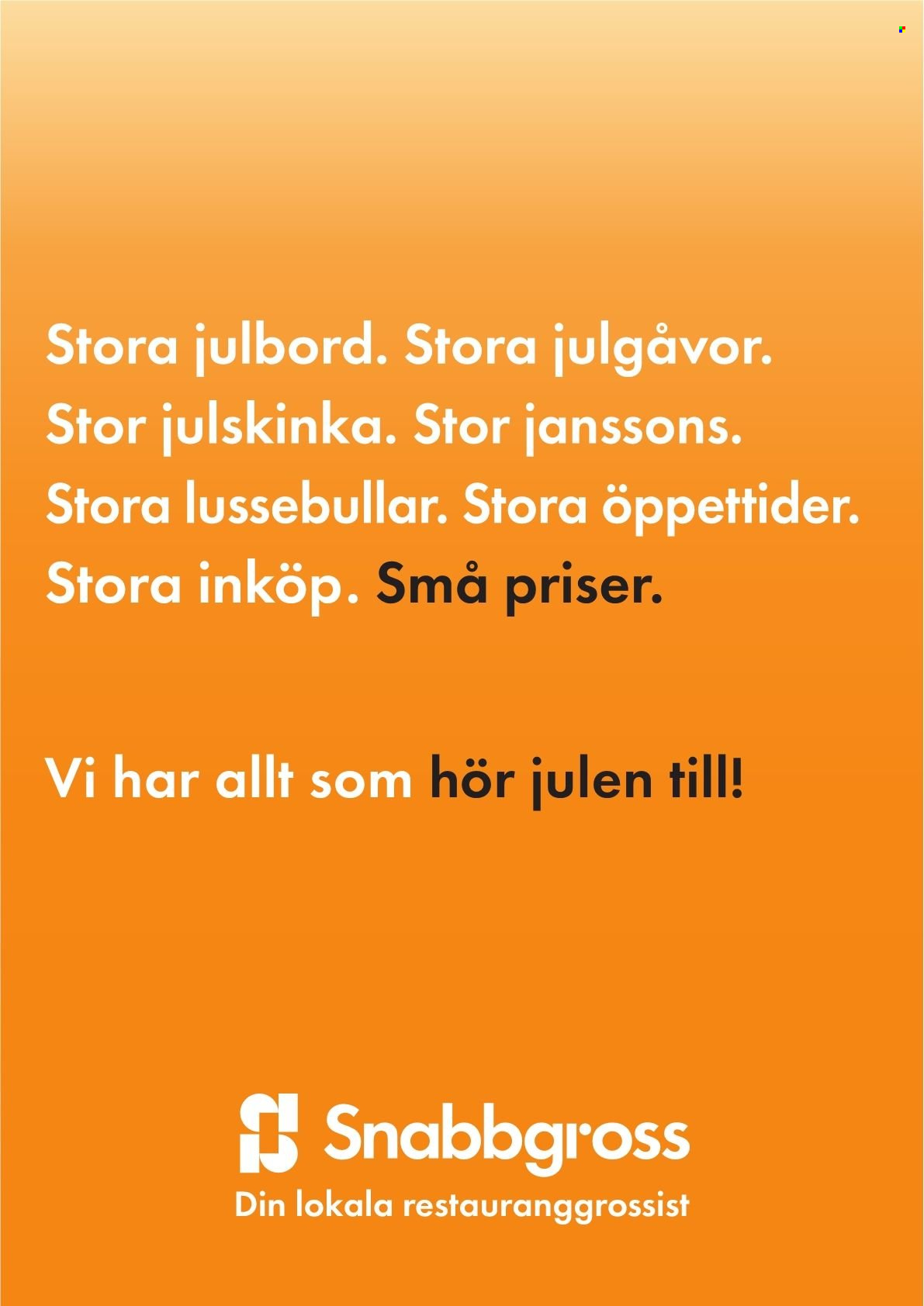 Snabbgross reklamblad - 2/12 2024 - 15/12 2024. Sida 15