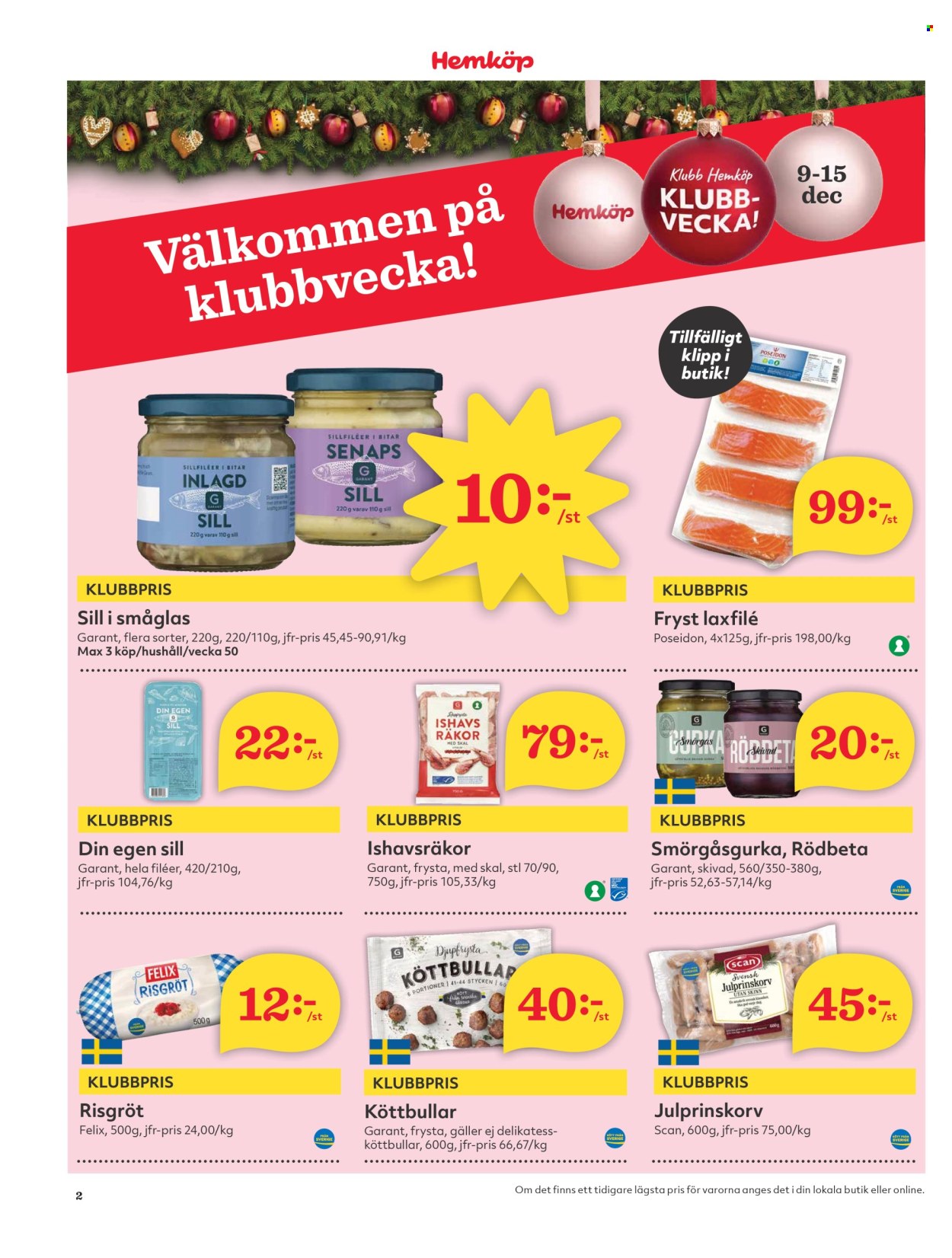 Hemköp reklamblad - 9/12 2024 - 15/12 2024. Sida 2