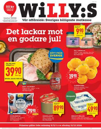 Willys reklamblad - 9/12 2024 - 15/12 2024.