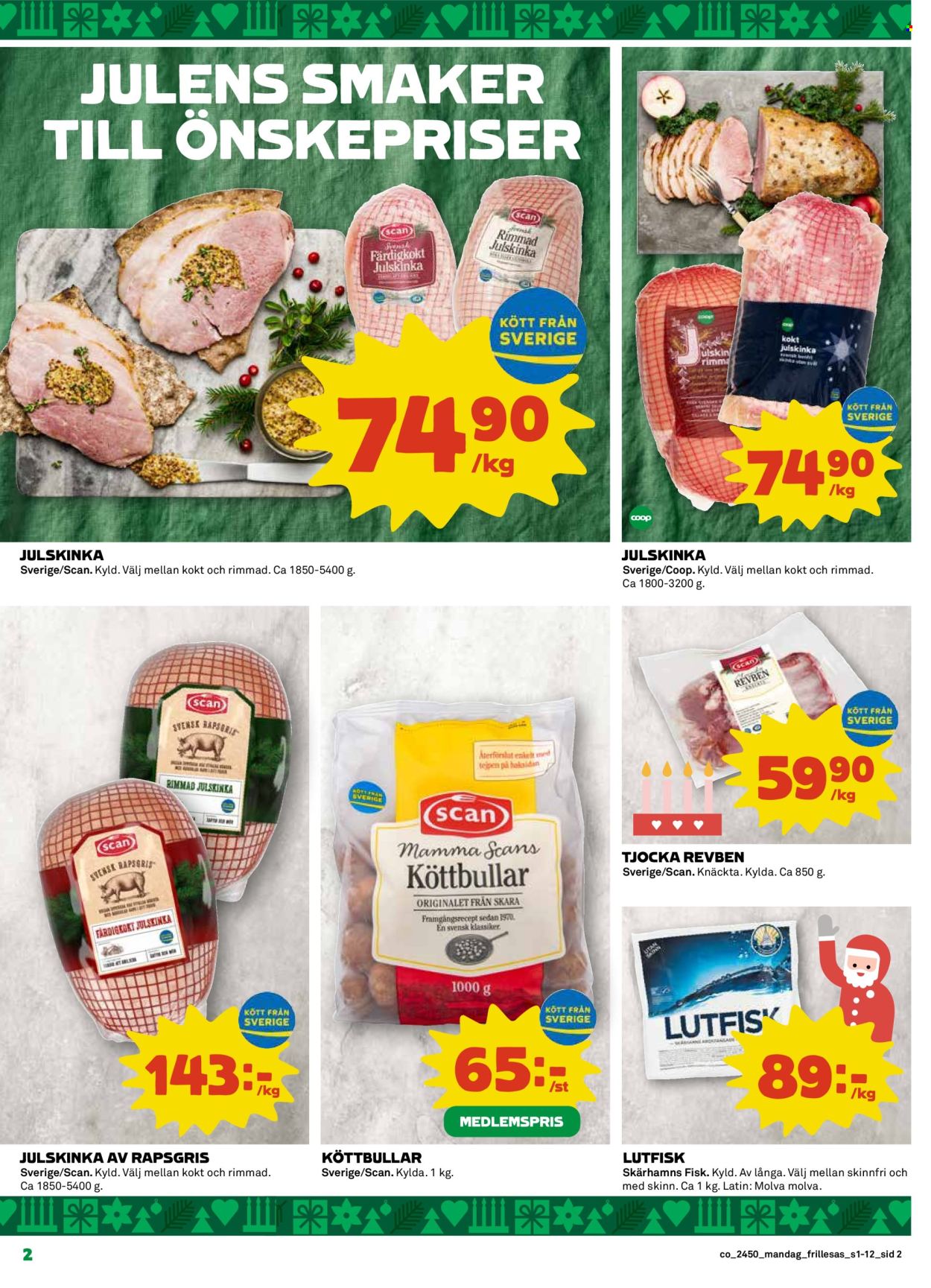 Coop Konsum reklamblad - 9/12 2024 - 15/12 2024. Sida 2