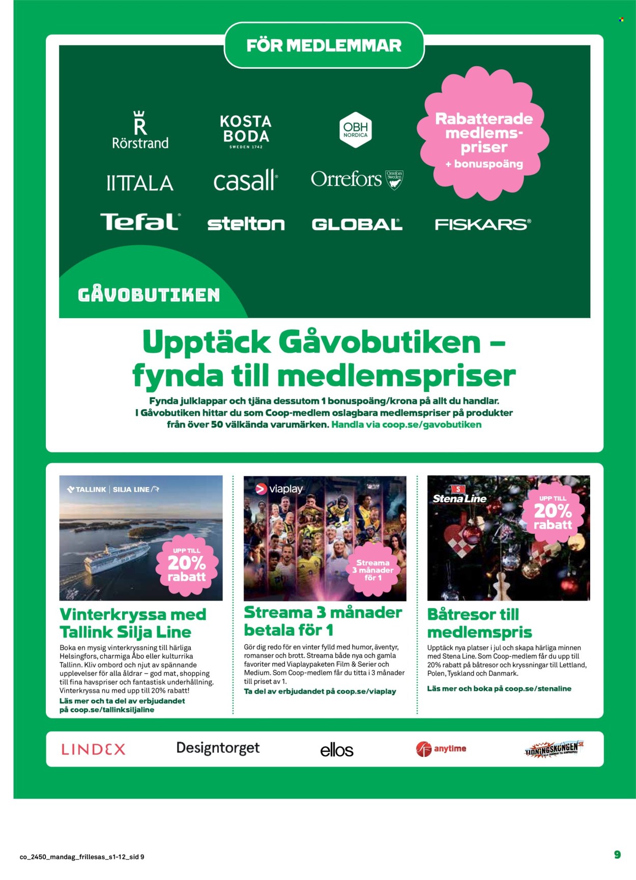 Coop Konsum reklamblad - 9/12 2024 - 15/12 2024. Sida 9