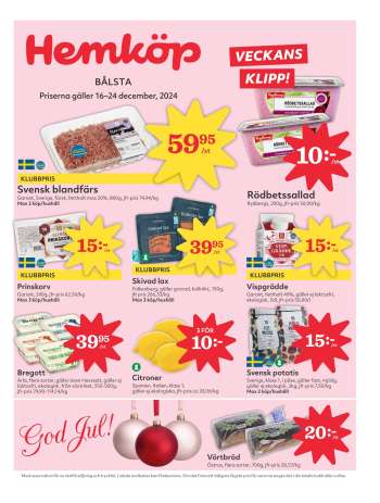 Hemköp reklamblad - 16/12 2024 - 22/12 2024.