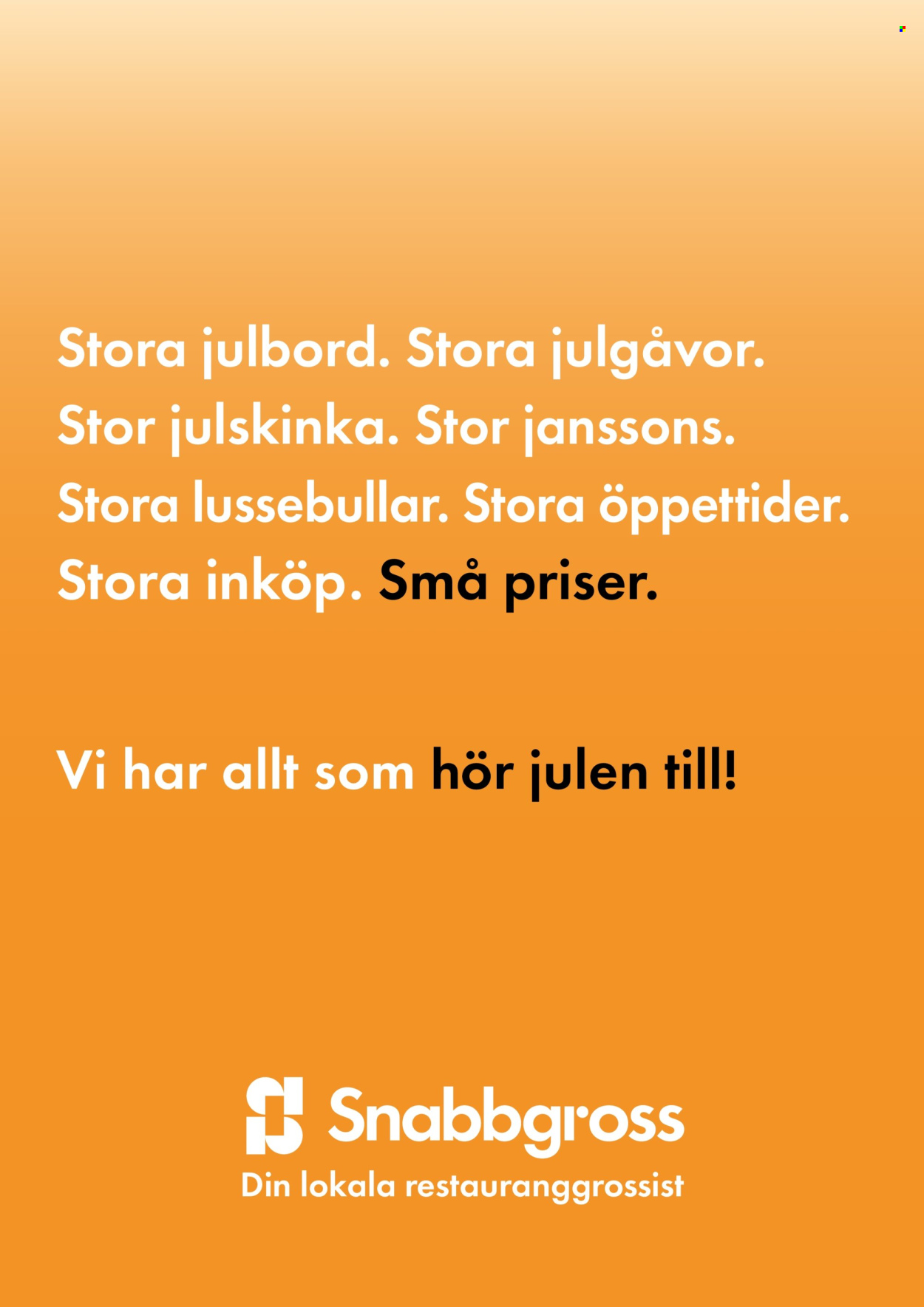 Snabbgross reklamblad - 16/12 2024 - 29/12 2024. Sida 10