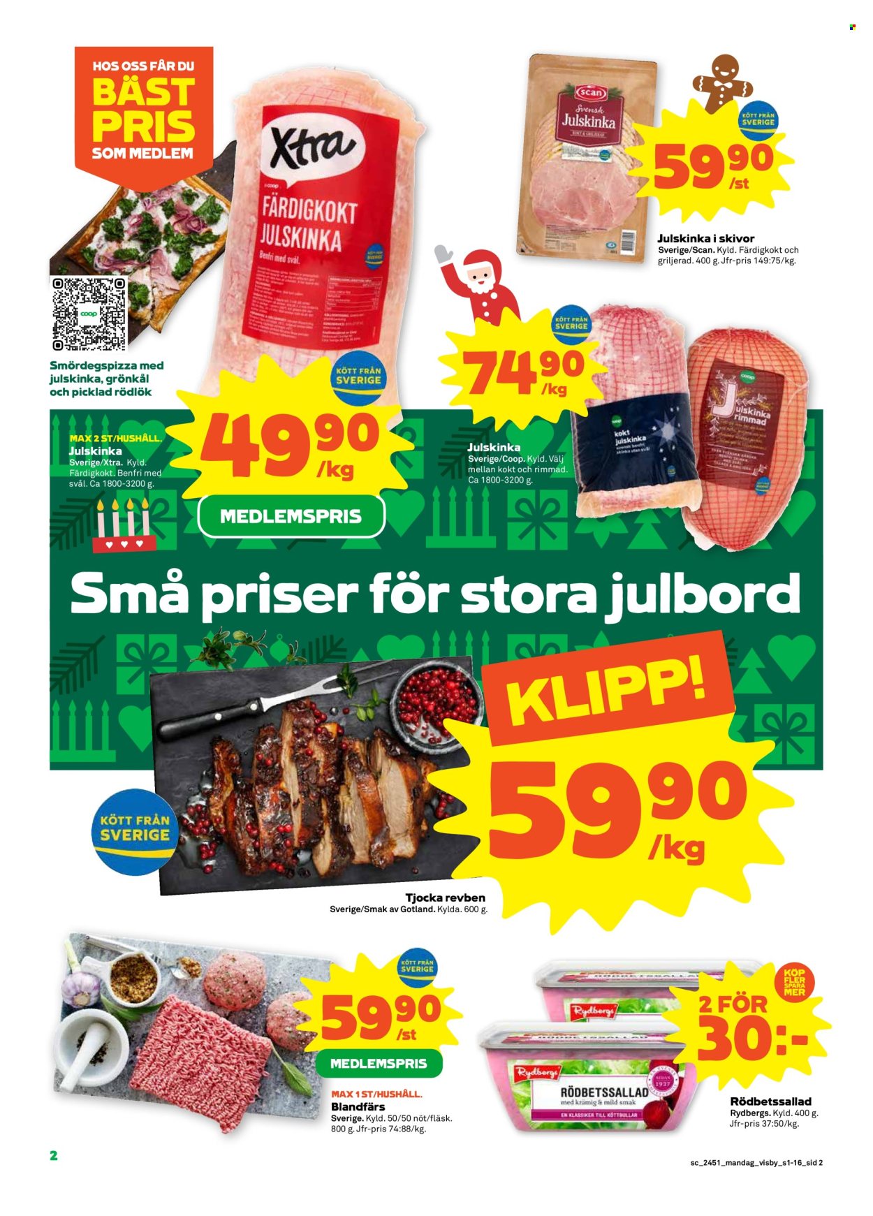 Stora Coop reklamblad - 16/12 2024 - 25/12 2024. Sida 2
