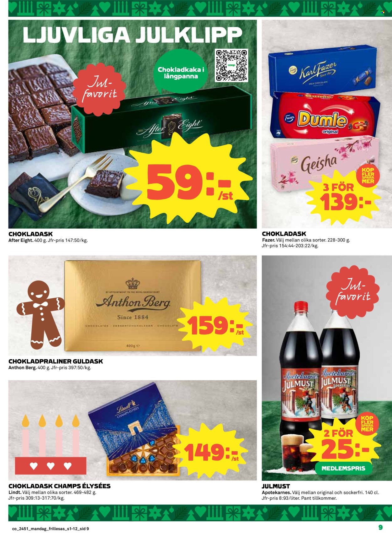 Coop Konsum reklamblad - 16/12 2024 - 25/12 2024. Sida 9