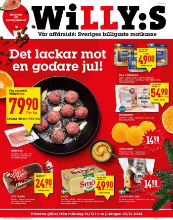 Willys reklamblad - 16/12 2024 - 25/12 2024.