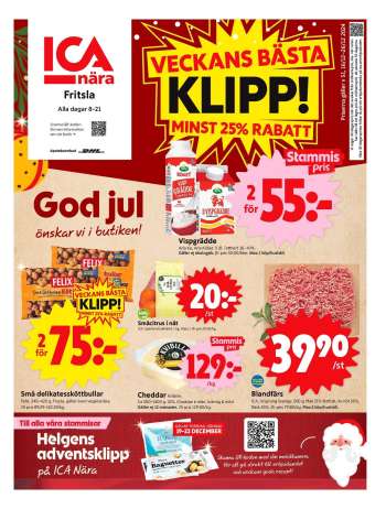 ICA reklamblad - 16/12 2024 - 26/12 2024.