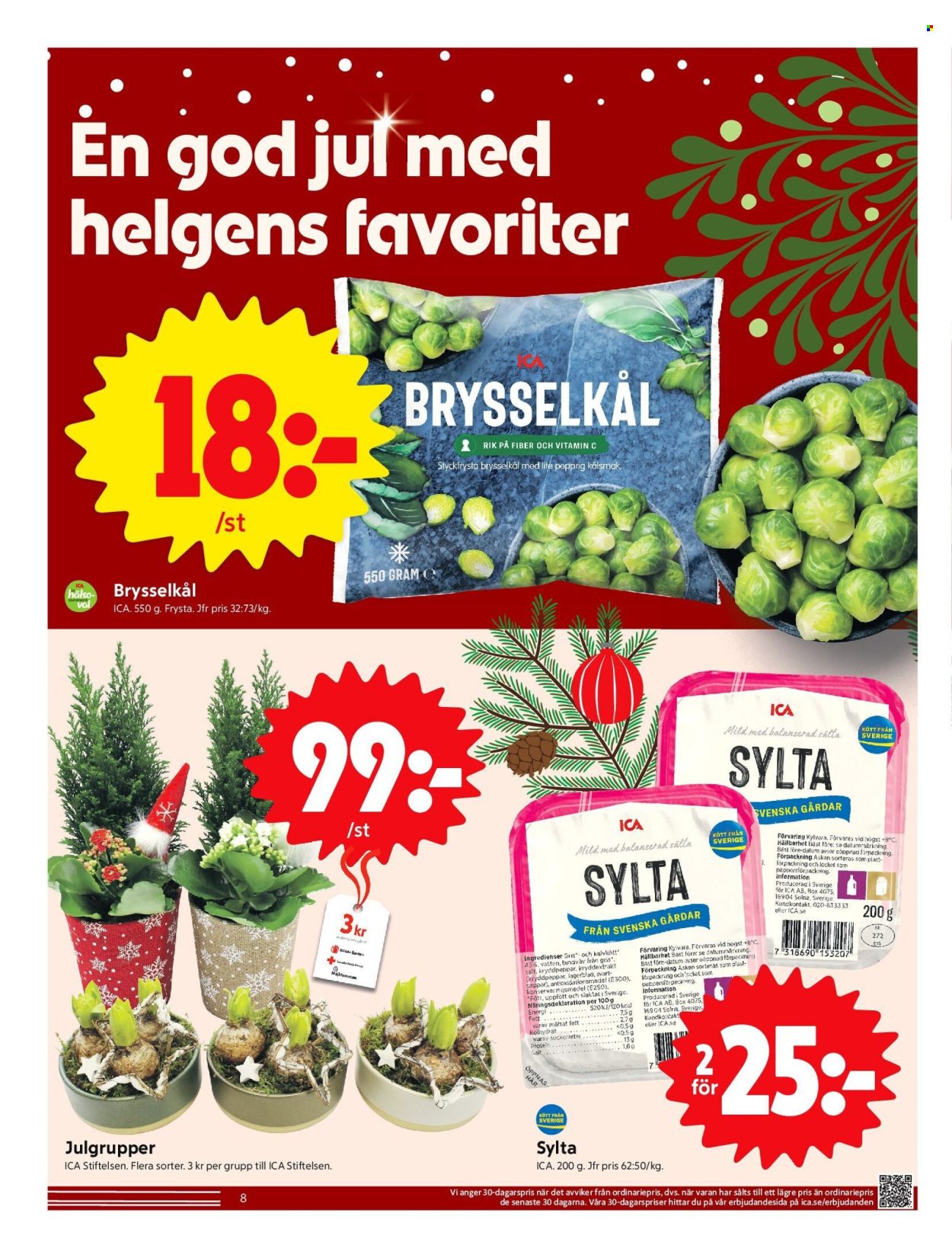 ICA reklamblad - 16/12 2024 - 26/12 2024. Sida 8