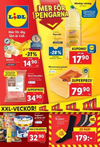 Lidl reklamblad - 6/1 2025 - 12/1 2025.