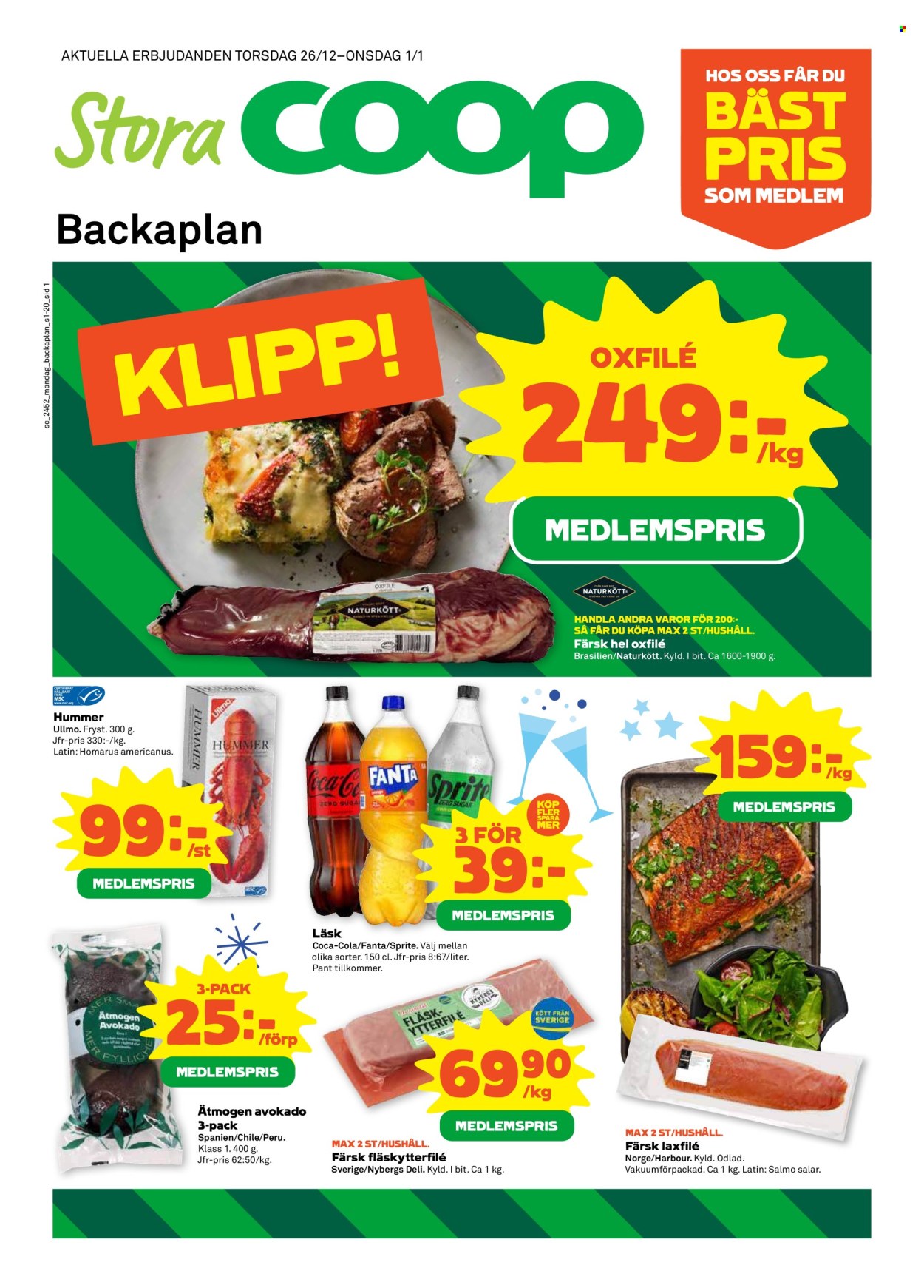 Stora Coop reklamblad - 26/12 2024 - 1/1 2025. Sida 1