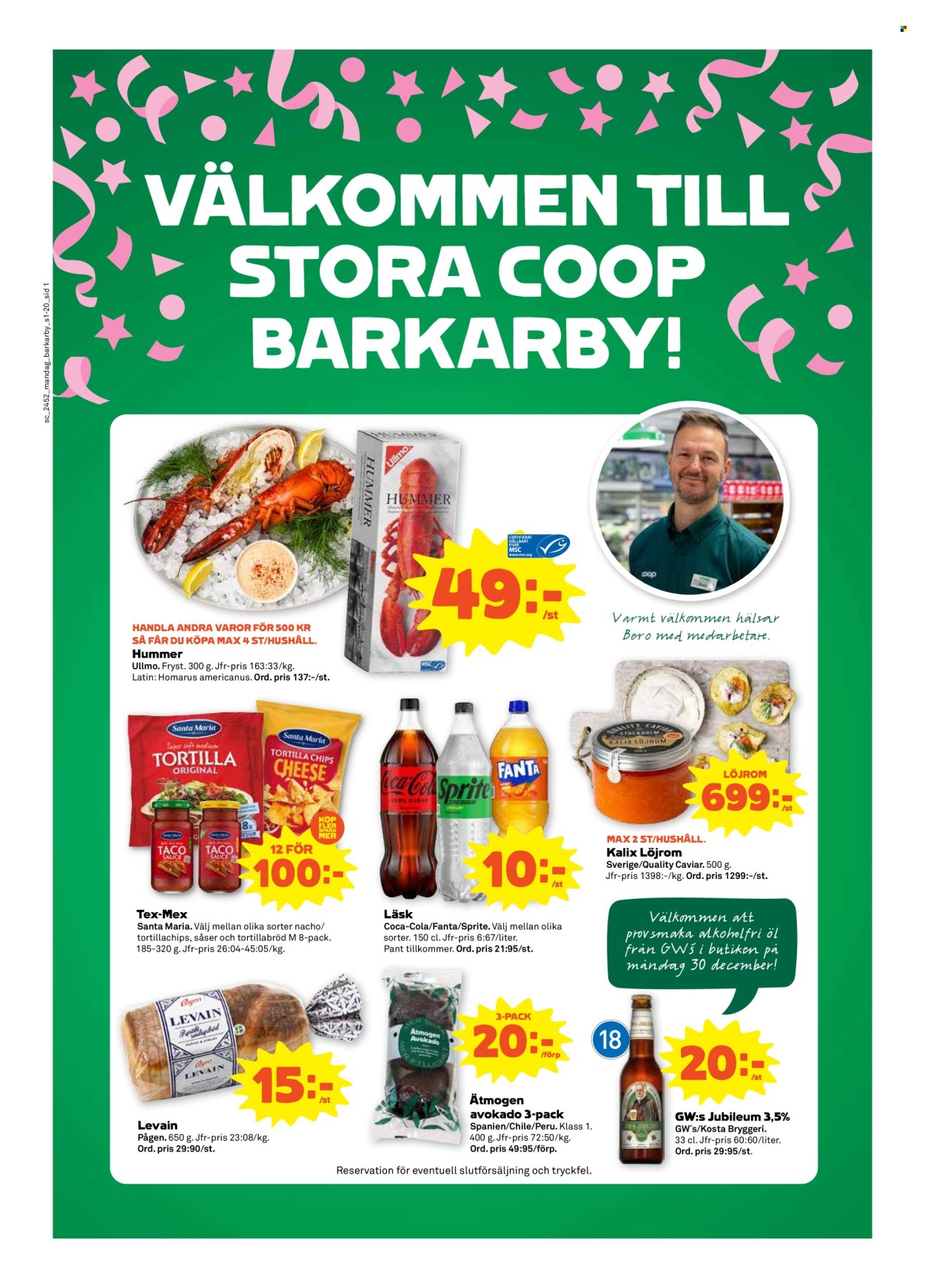 Coop reklamblad - 26/12 2024 - 1/1 2025. Sida 1