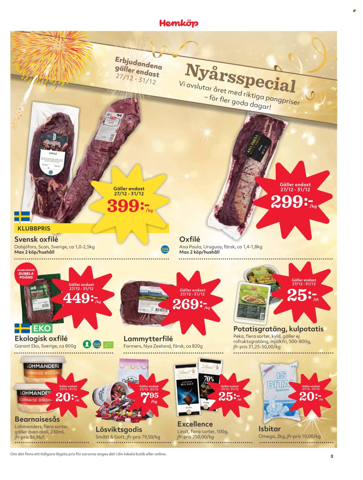 Hemköp reklamblad - 27/12 2024 - 5/1 2025. Sida 3