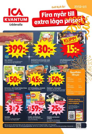 ICA reklamblad - 27/12 2024 - 1/1 2025.