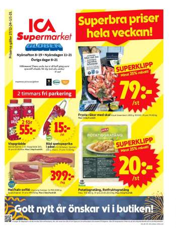 ICA reklamblad - 27/12 2024 - 1/1 2025.