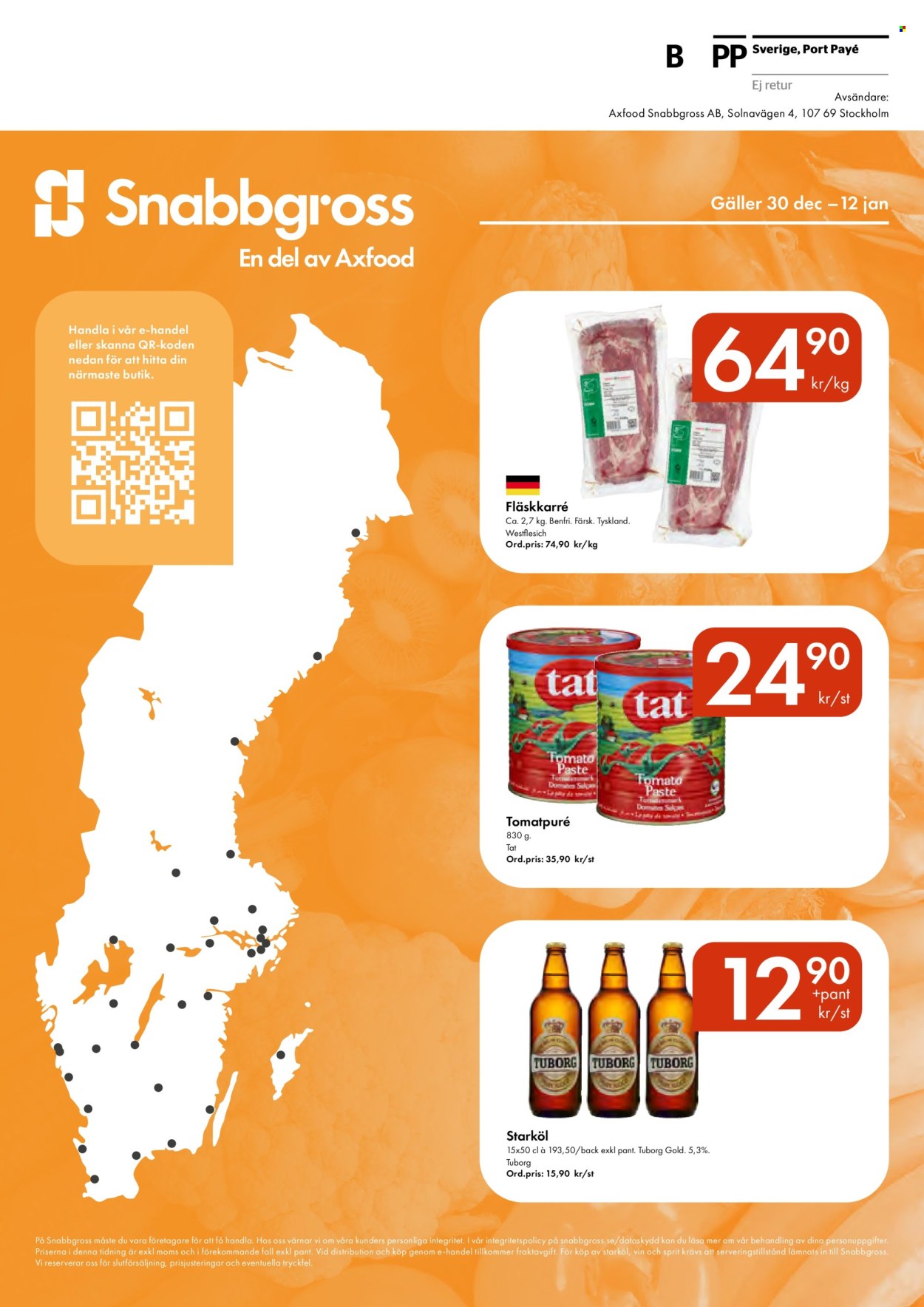 Snabbgross reklamblad - 30/12 2024 - 12/1 2025. Sida 12