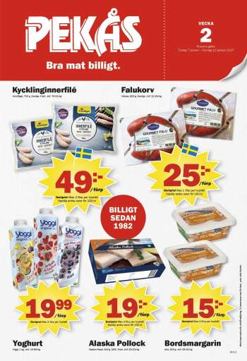 Pekås reklamblad - 7/1 2025 - 12/1 2025.