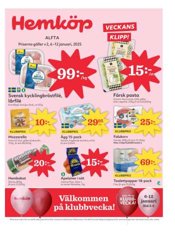 Hemköp reklamblad - 6/1 2025 - 12/1 2025.