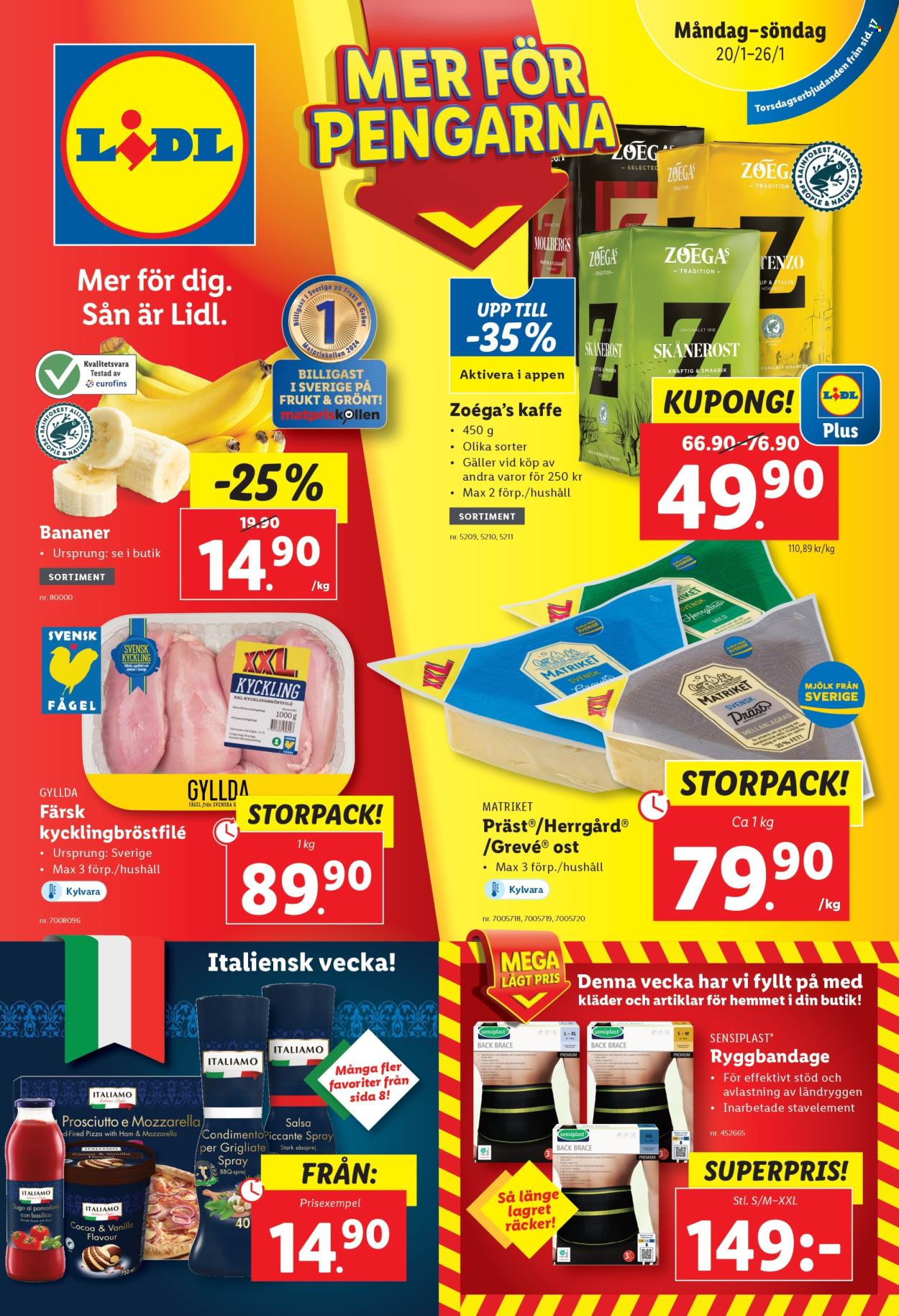 Lidl reklamblad - 20/1 2025 - 26/1 2025. Sida 1