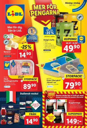 Lidl reklamblad - 20/1 2025 - 26/1 2025.