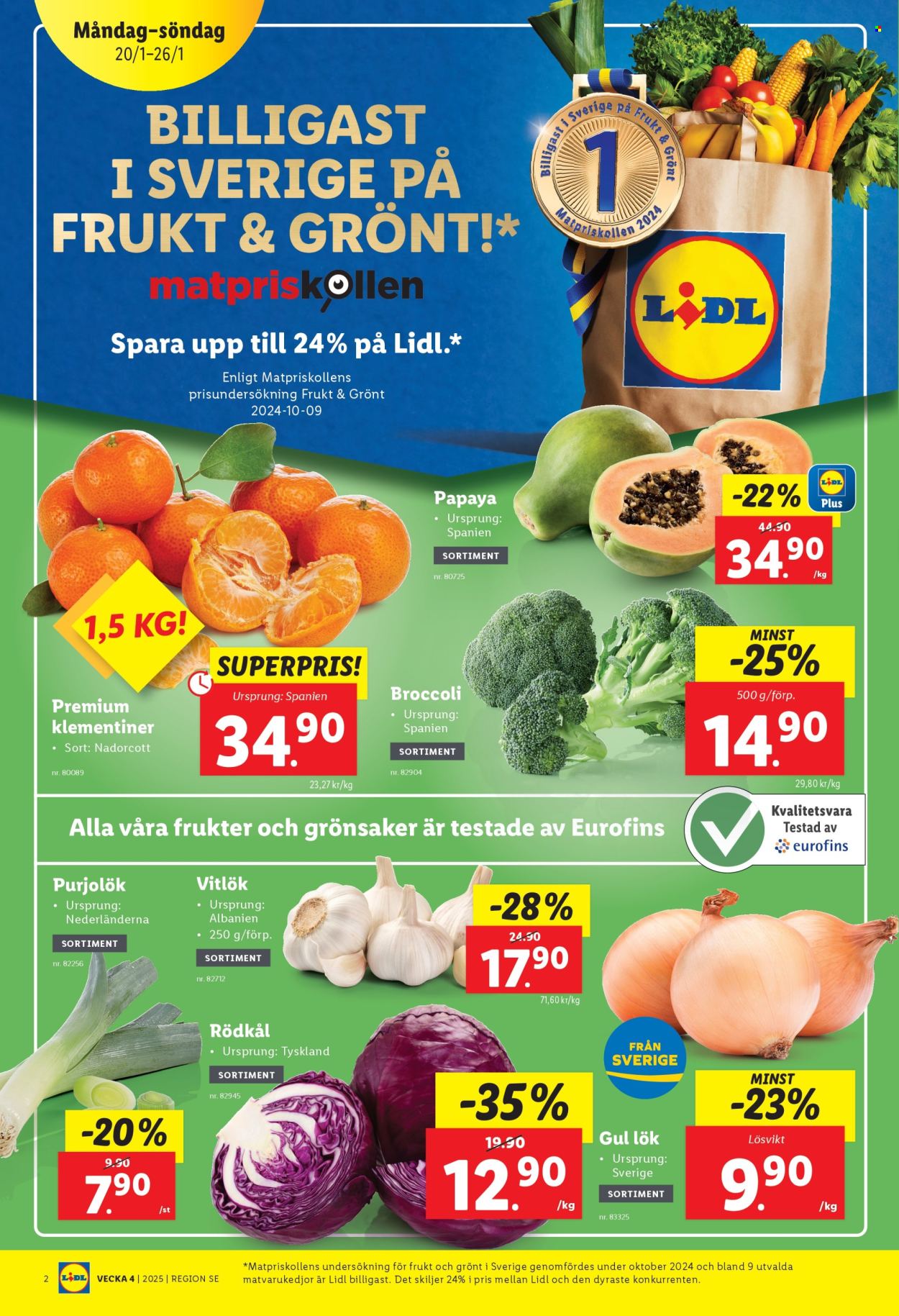 Lidl reklamblad - 20/1 2025 - 26/1 2025. Sida 2