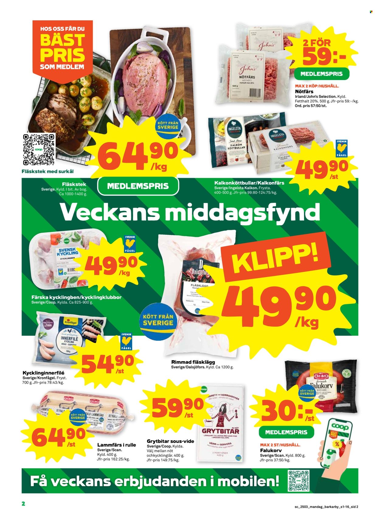 Coop reklamblad - 13/1 2025 - 19/1 2025. Sida 2
