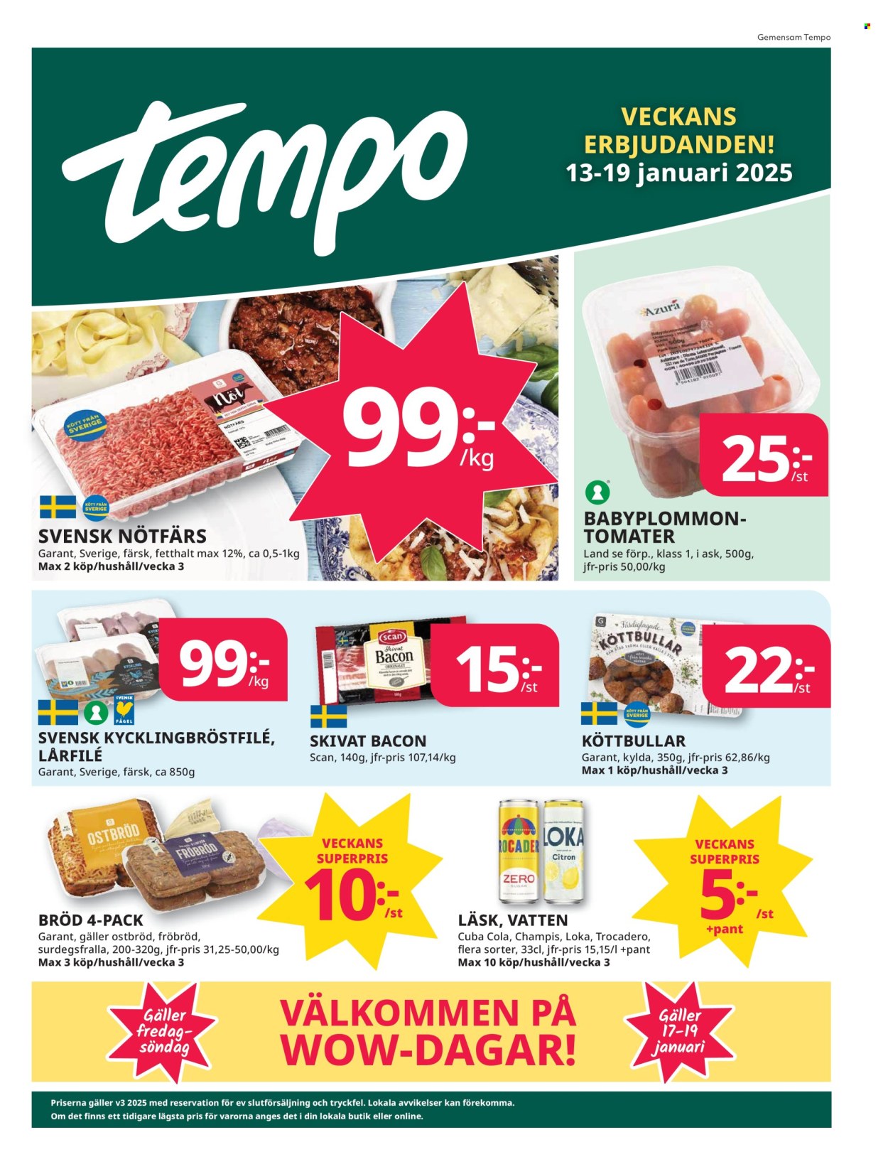 Tempo reklamblad - 13/1 2025 - 19/1 2025. Sida 1