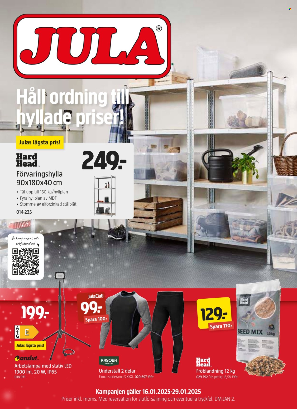 Jula reklamblad - 16/1 2025 - 29/1 2025. Sida 1