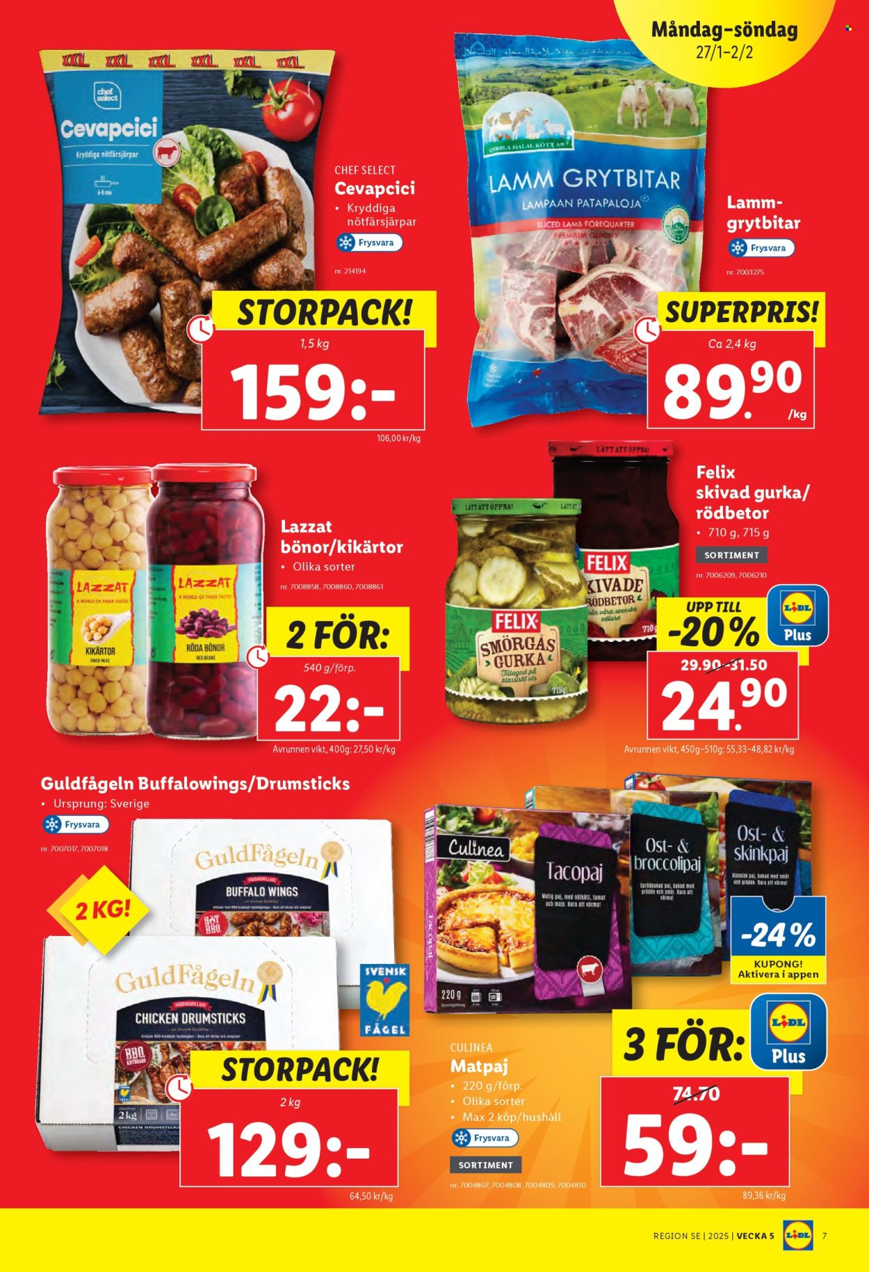 Lidl reklamblad - 27/1 2025 - 2/2 2025. Sida 7