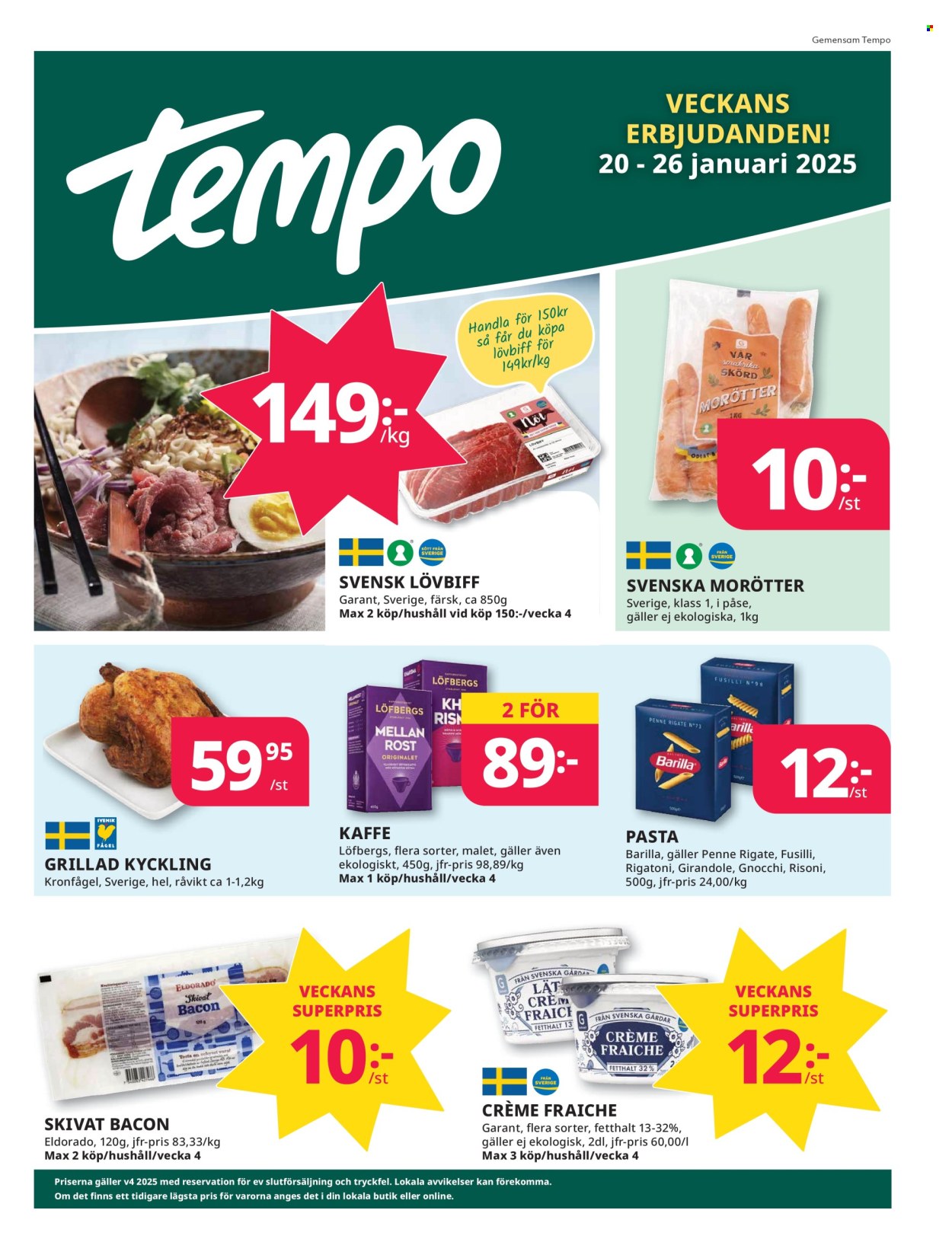 Tempo reklamblad - 20/1 2025 - 26/1 2025. Sida 1