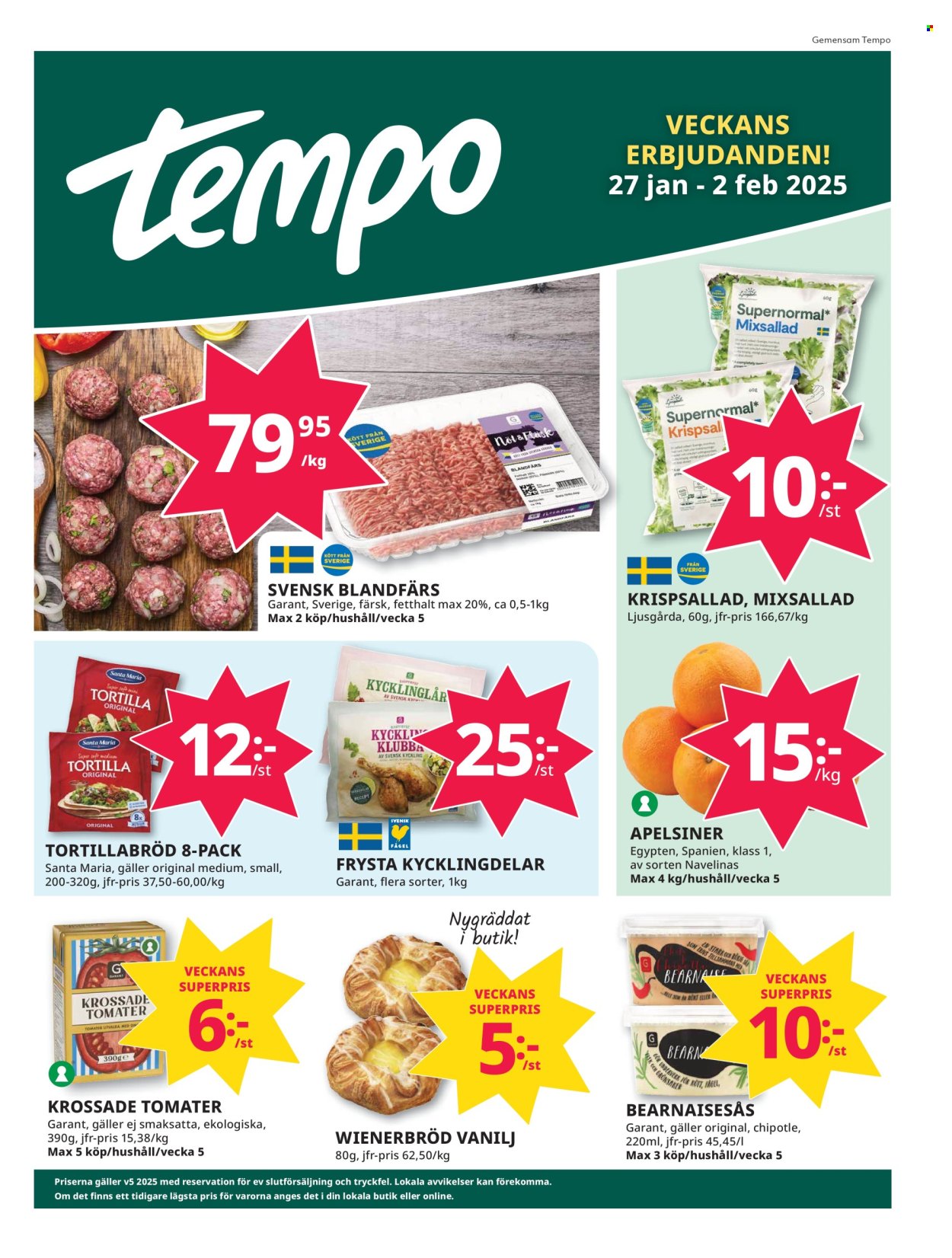 Tempo reklamblad - 27/1 2025 - 2/2 2025. Sida 1