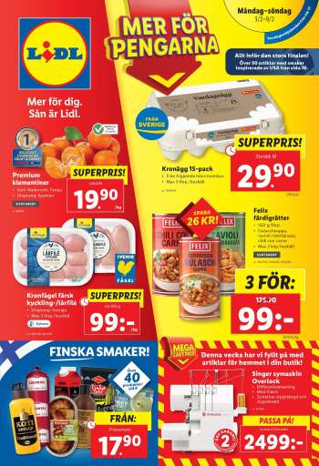 Lidl reklamblad - 3/2 2025 - 9/2 2025.