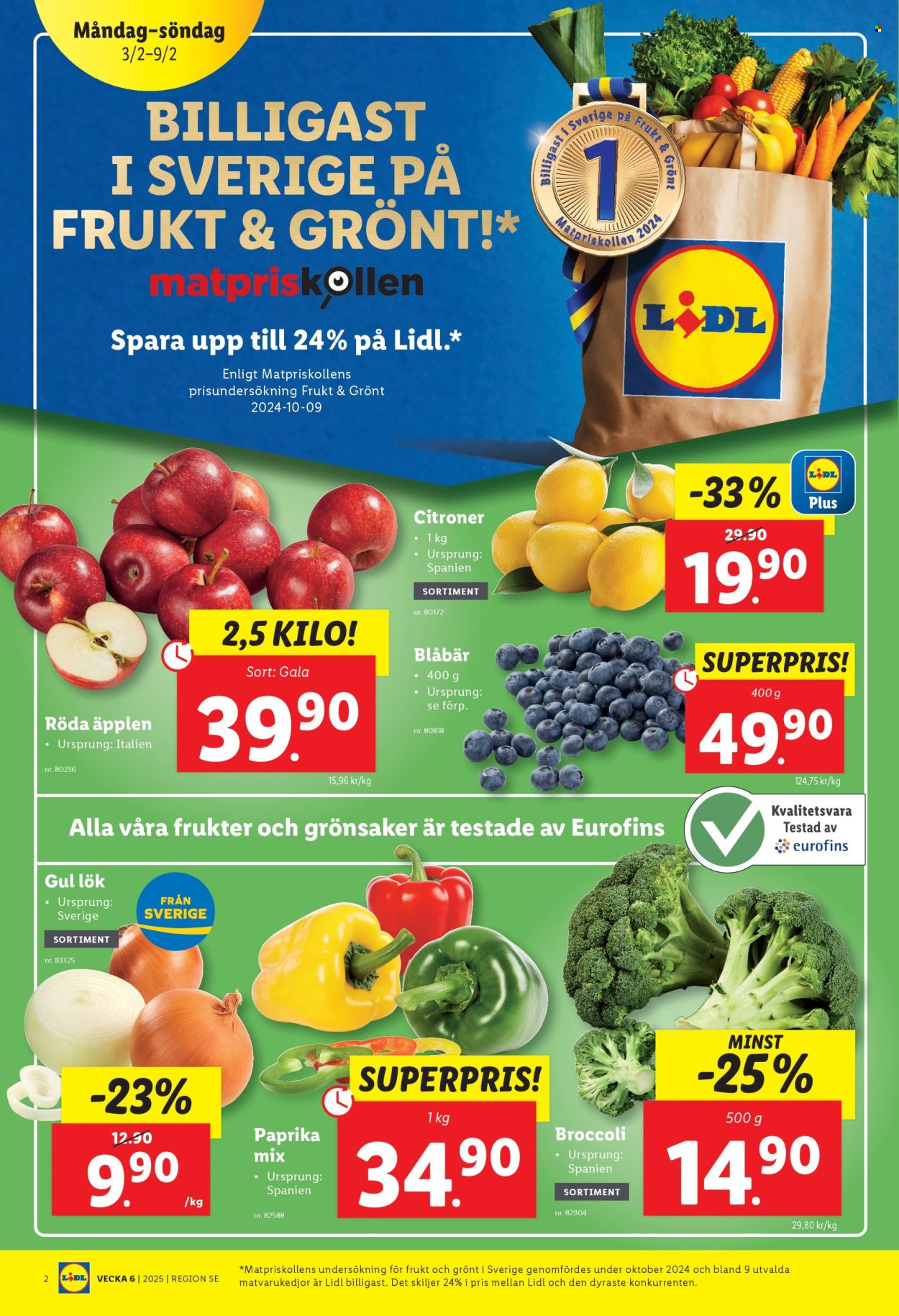 Lidl reklamblad - 3/2 2025 - 9/2 2025. Sida 2