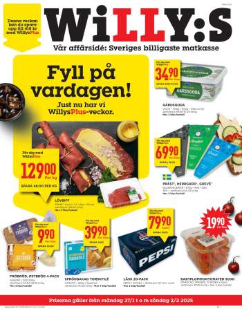 Willys reklamblad - 27/1 2025 - 2/2 2025.