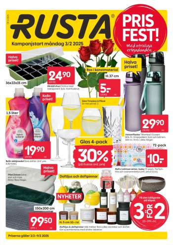 Rusta reklamblad - 3/2 2025 - 9/2 2025.