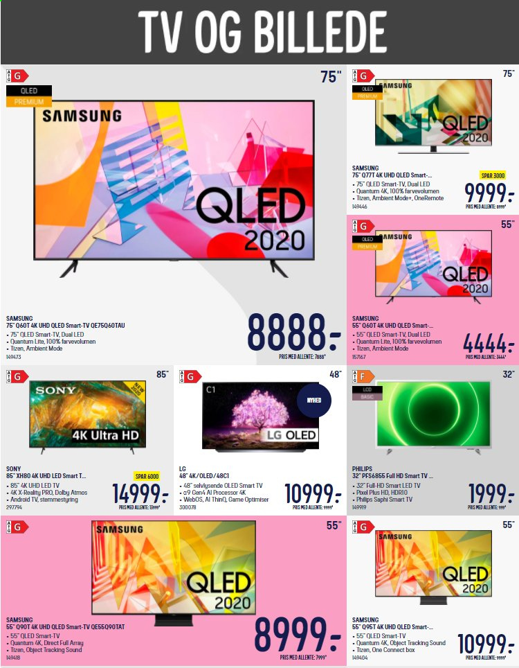 thumbnail - Elgiganten tilbud  - 3.5.2021 - 9.5.2021 - tilbudsprodukter - LG, Philips, LED TV, Samsung, Smart TV, Sony. Side 3.