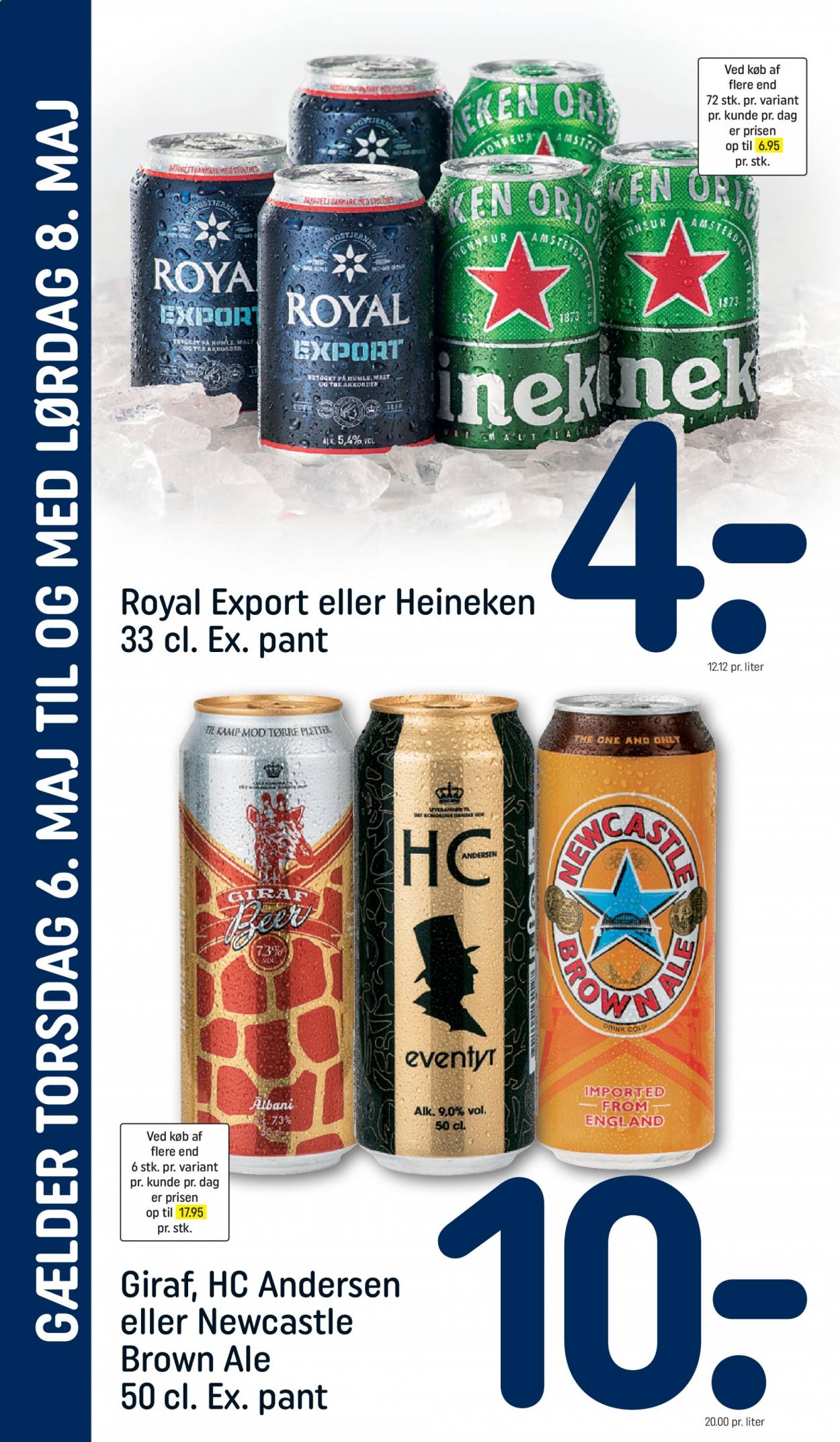 thumbnail - Rema 1000 tilbud  - 6.5.2021 - 8.5.2021 - tilbudsprodukter - brown ale, Heineken. Side 3.