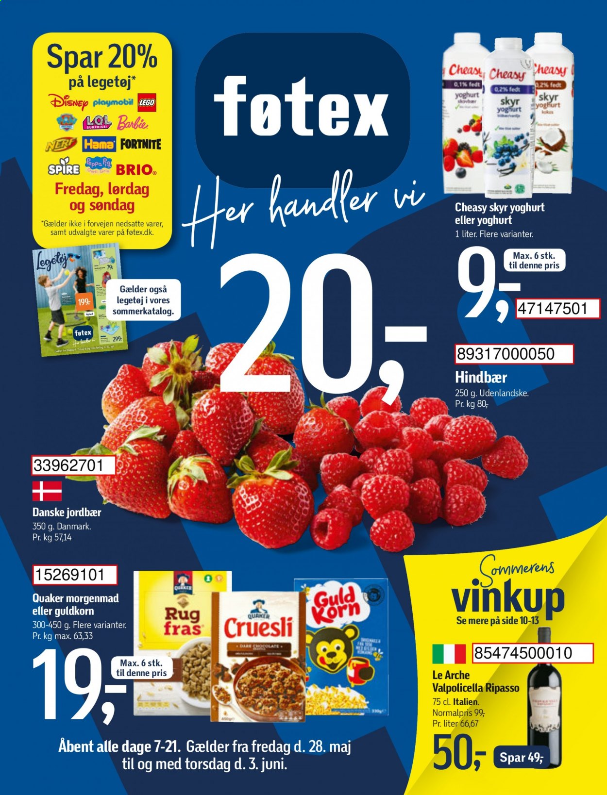 føtex tilbud - 28.5.2021 - 3.6.2021. Side 1