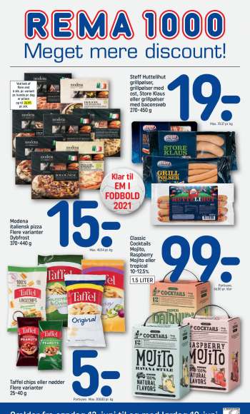 Rema 1000 tilbudsavis  - 13.06.2021 - 19.06.2021.