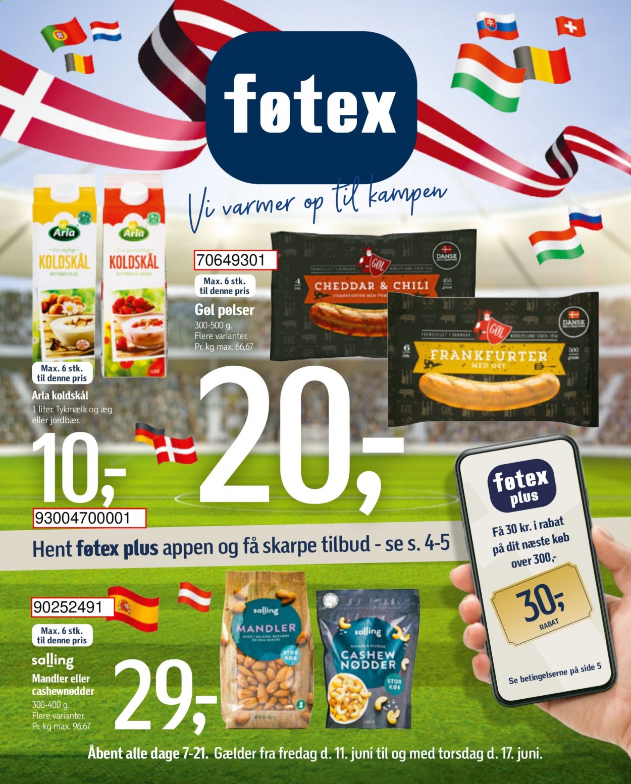 føtex tilbud - 11.6.2021 - 17.6.2021. Side 1