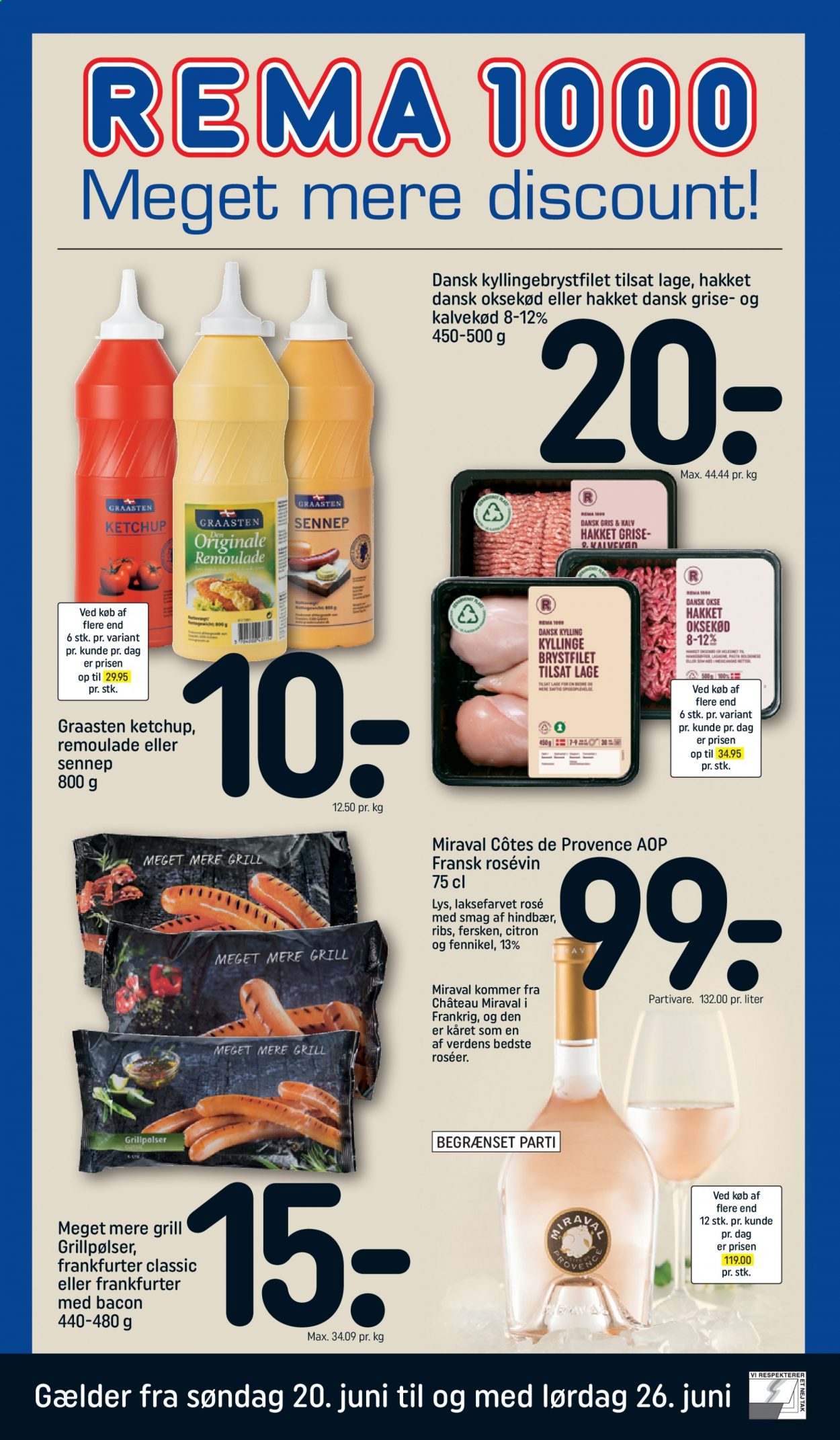 Rema 1000 tilbud - 20.6.2021 - 26.6.2021. Side 1