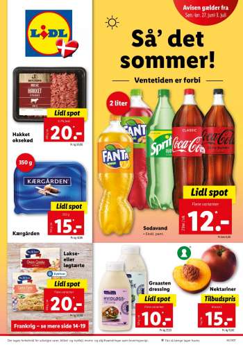 Lidl tilbudsavis  - 27.06.2021 - 03.07.2021.