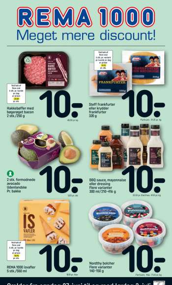 Rema 1000 tilbudsavis  - 27.06.2021 - 03.07.2021.