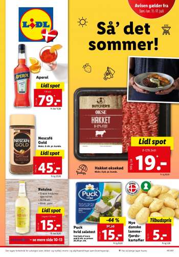 Lidl tilbudsavis  - 11.07.2021 - 17.07.2021.