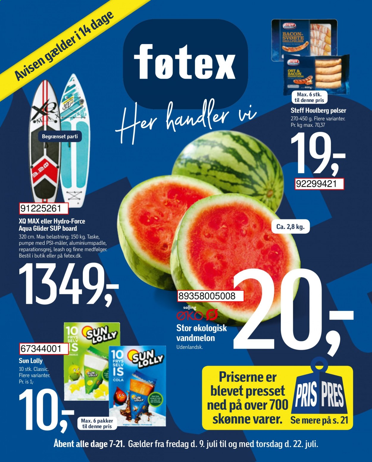 føtex tilbud - 9.7.2021 - 22.7.2021. Side 1
