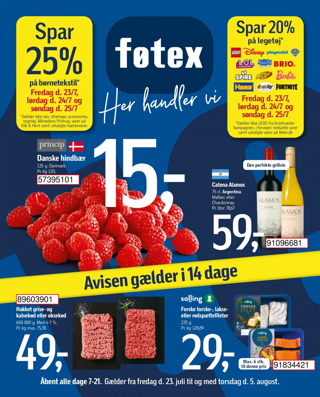 føtex tilbud - 23.7.2021 - 5.8.2021. Side 1