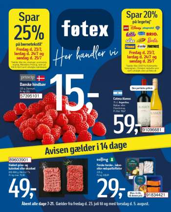 føtex tilbudsavis  - 23.07.2021 - 05.08.2021.