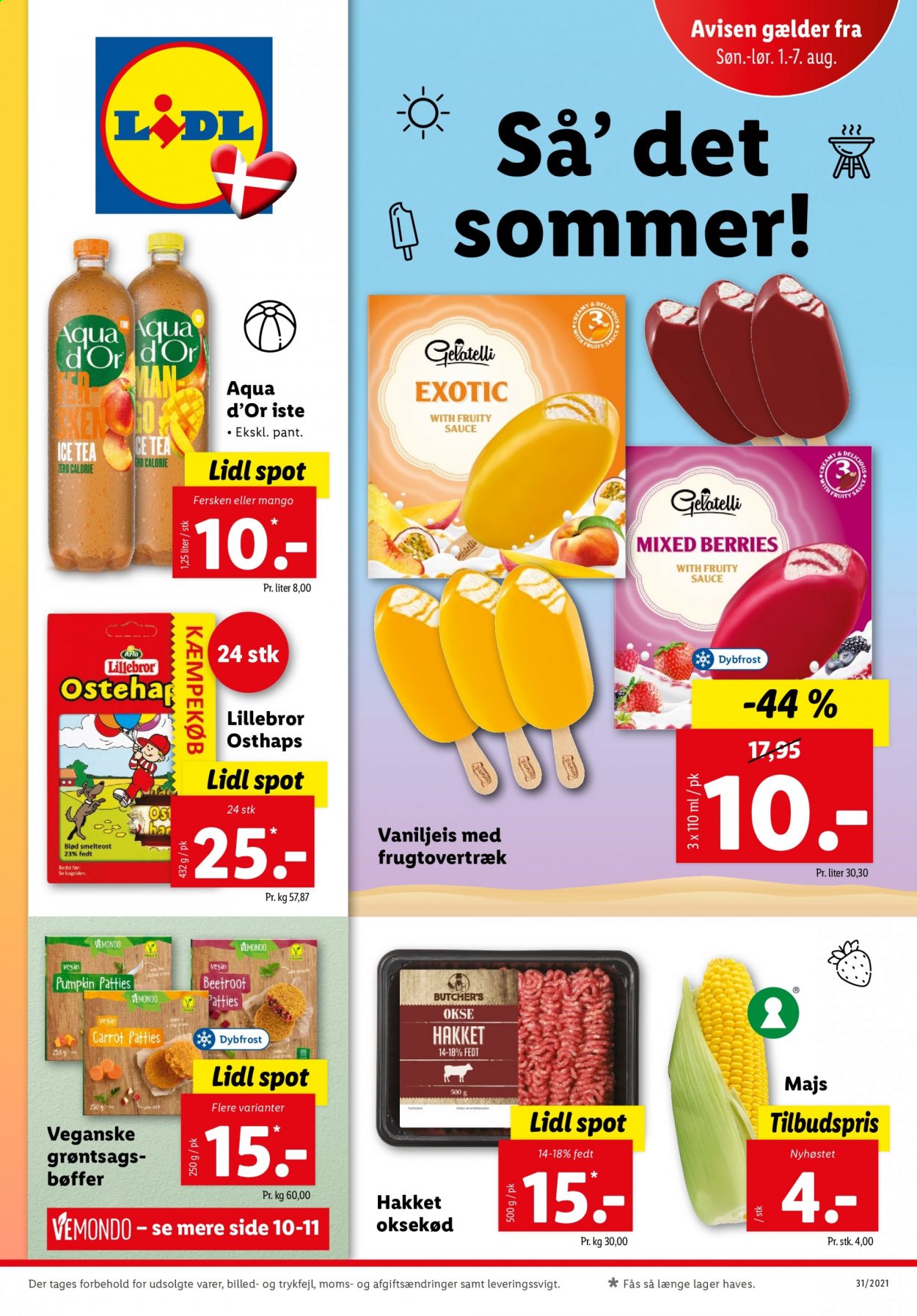 Lidl tilbud - 1.8.2021 - 7.8.2021. Side 1